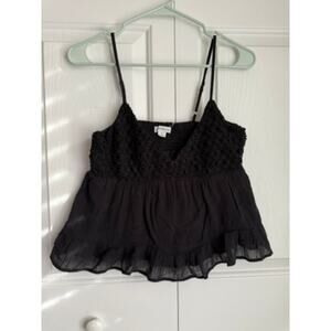 Y2K babydoll cami top with flowers size Small